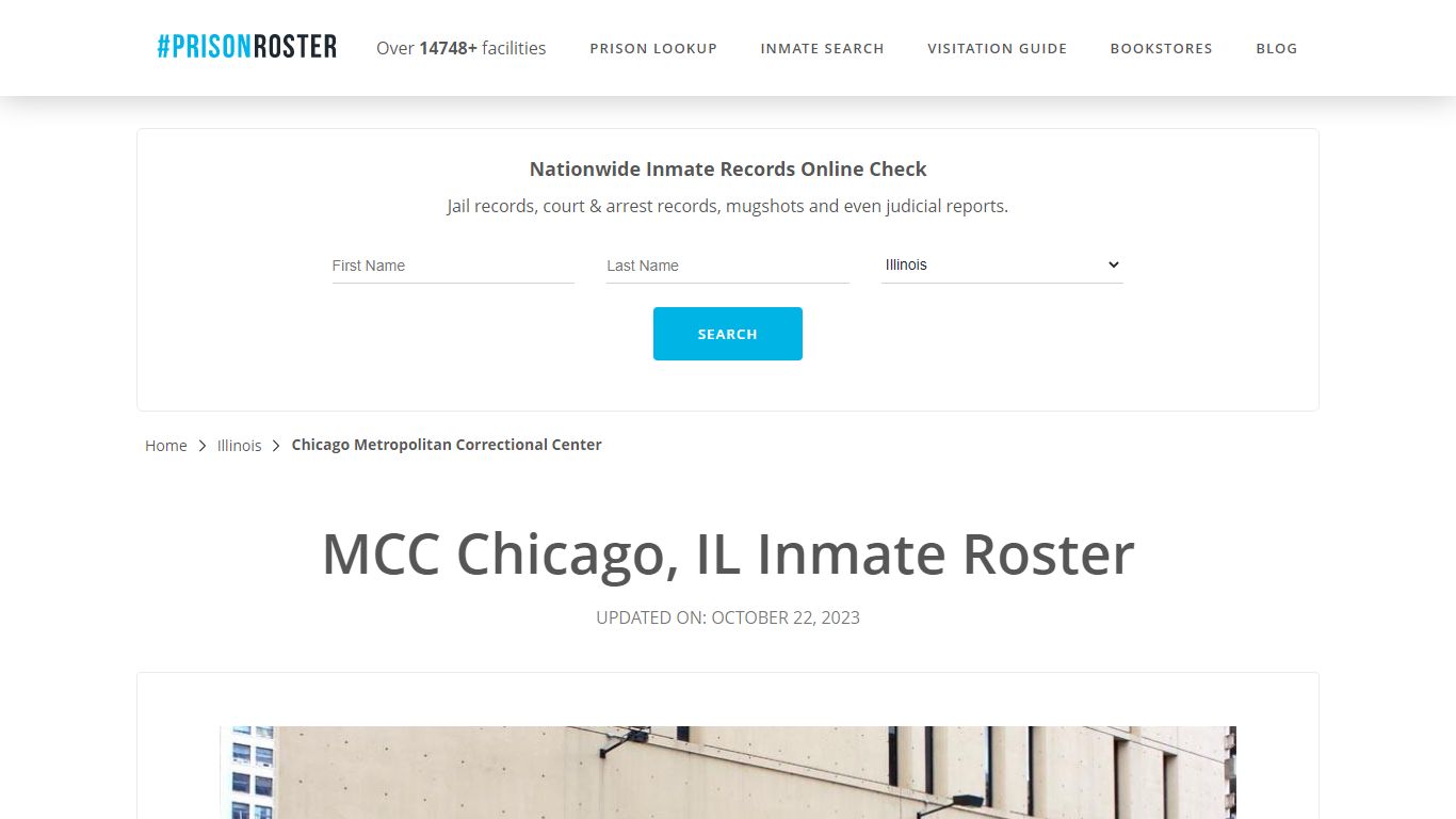 MCC Chicago, IL Inmate Roster - Prisonroster